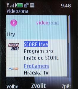 SCORE Live na Videozóně