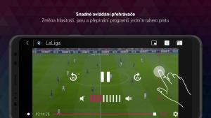 T-Mobile TV GO - Ovládání gesty