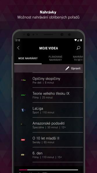 T-Mobile TV GO - Nahrávky